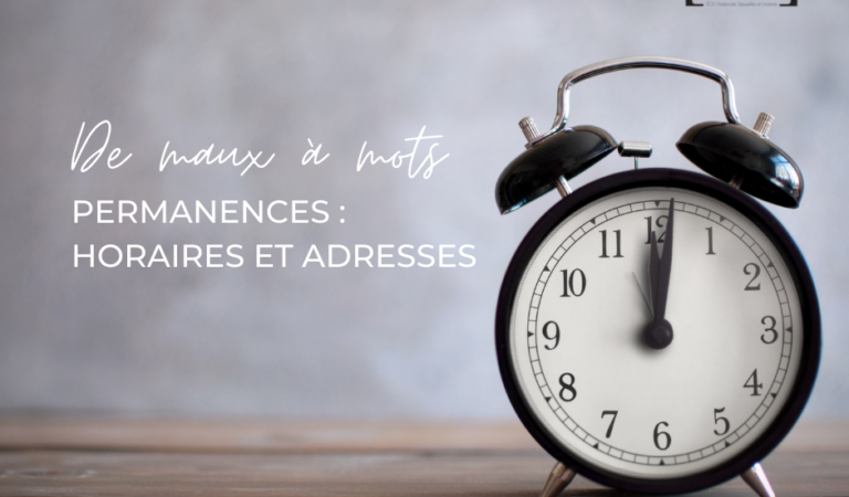 Horaires de permanences