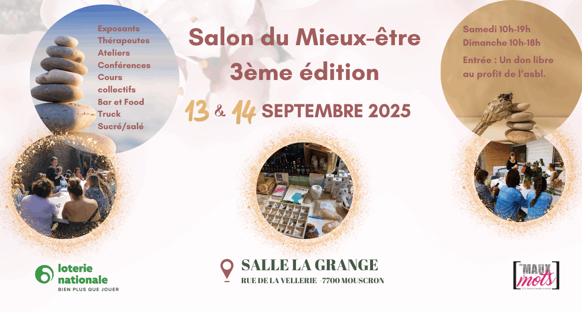Salon du mieux être 13 et 14 septembre !